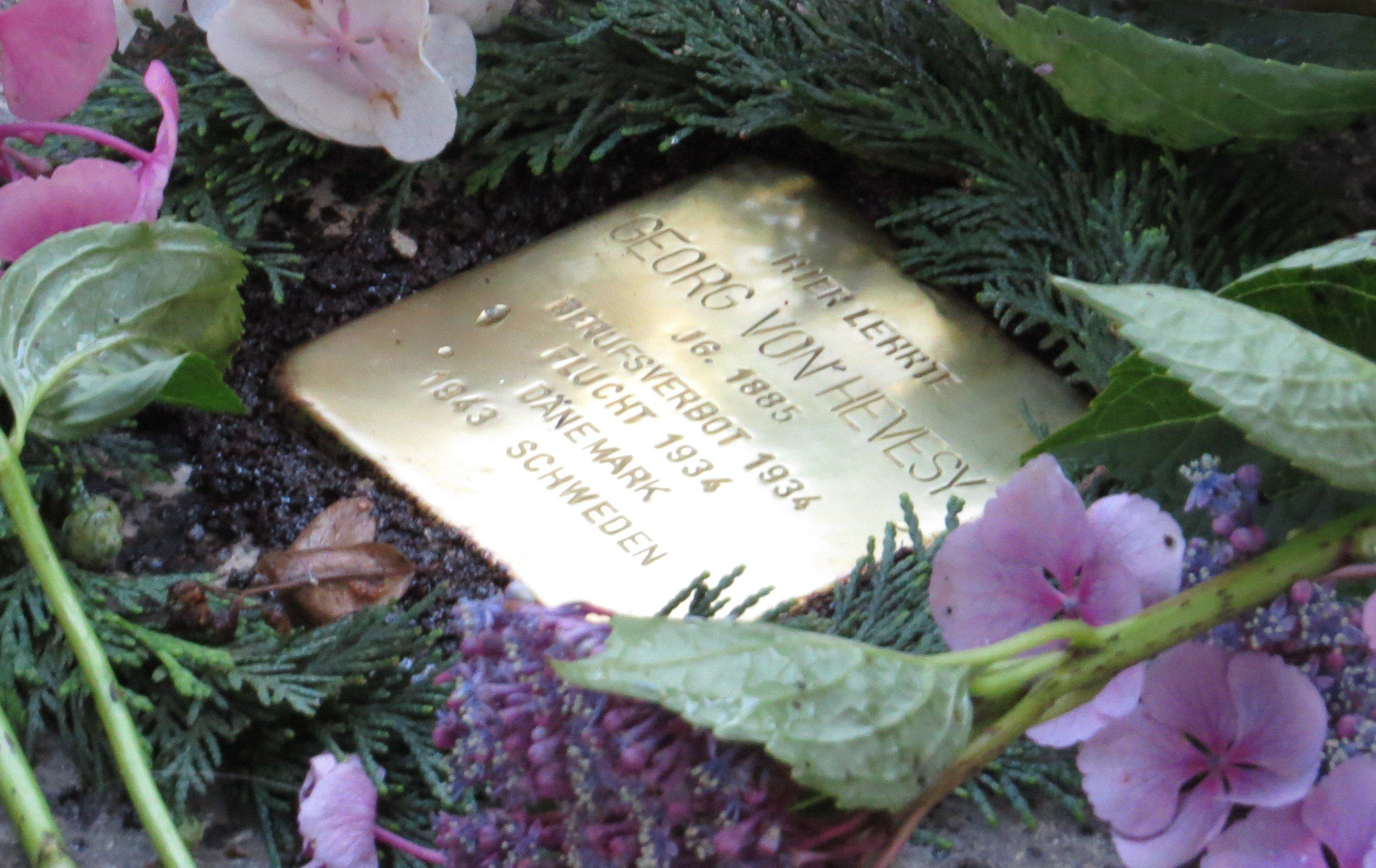 Stolperstein G. v. Hevesy